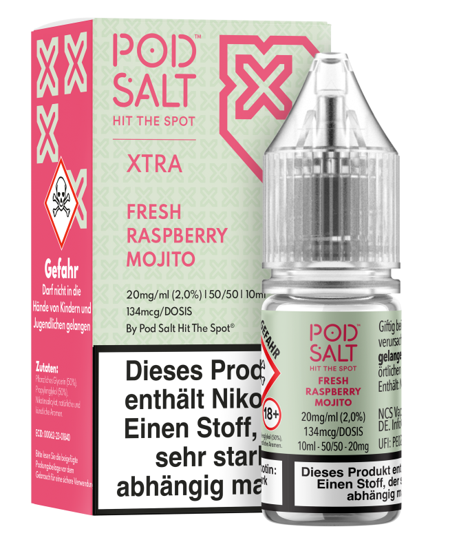 Pod Salt Xtra - Fresh Raspberry Mojito Pod Salt Xtra - Fresh Raspberry Mojito