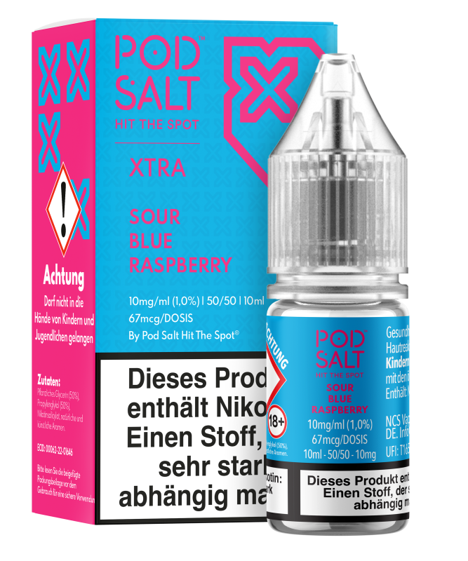 Pod Salt Xtra - Sour Blue Raspberry Pod Salt Xtra - Sour Blue Raspberry
