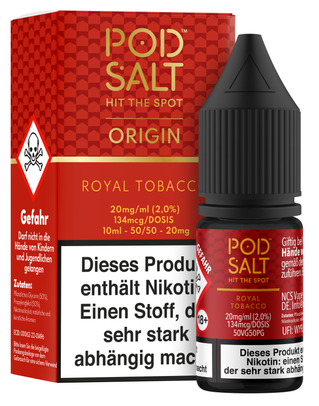 Pod Salt Origin - Royal Tobacco Pod Salt Origin - Royal Tobacco