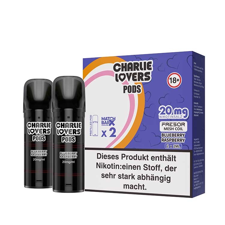 Charlie Lovers Pods - Blueberry Raspberry