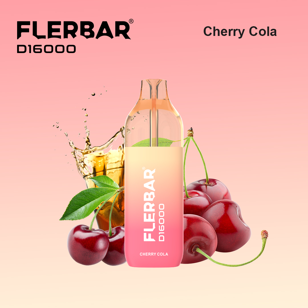 Flerbar D16000 - Cherry Cola - 2ml + 10ml Flerbar D16000 - Cherry Cola - 2ml + 10ml