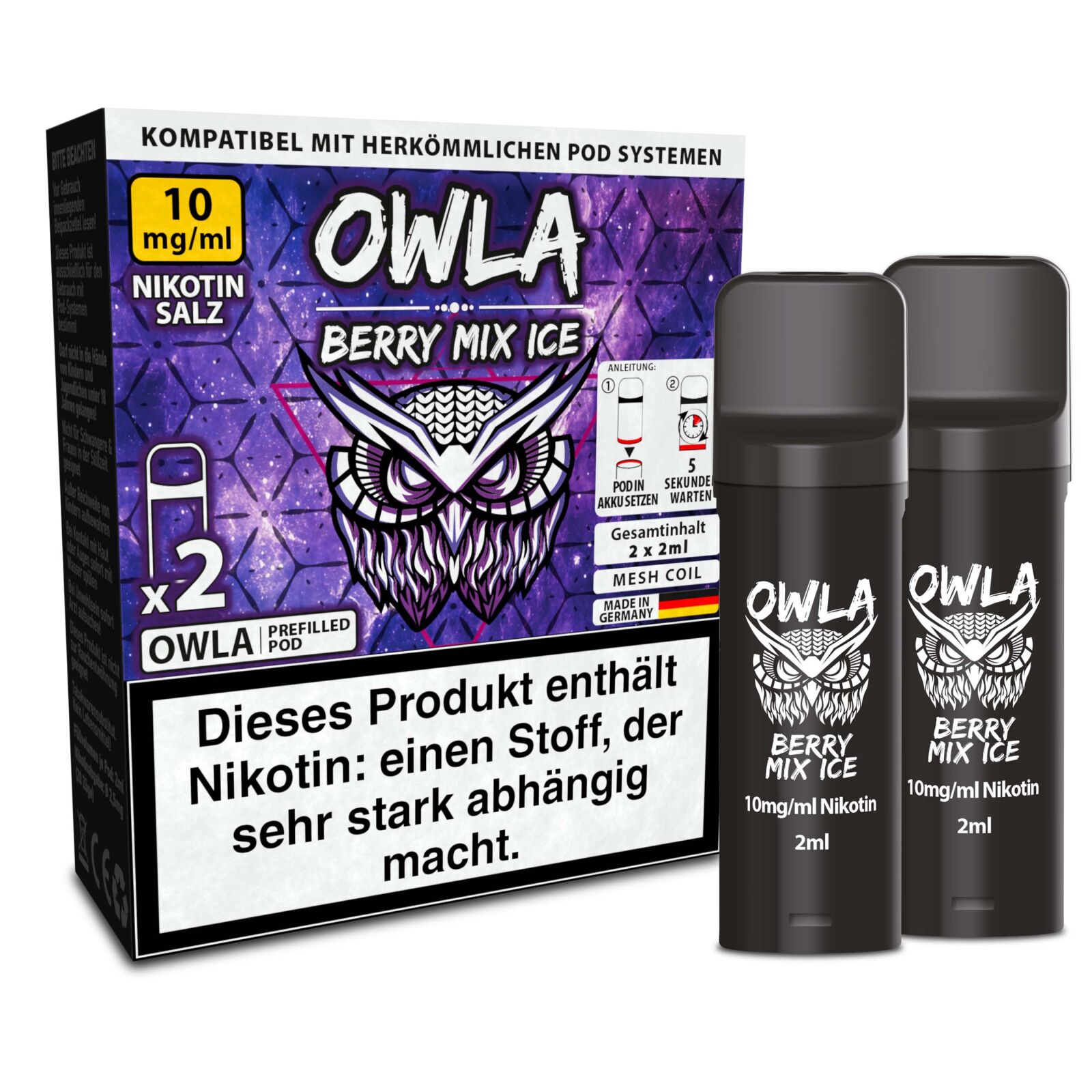 OWLA Pod - Berry Mix Ice (2er Pods) 10mg
