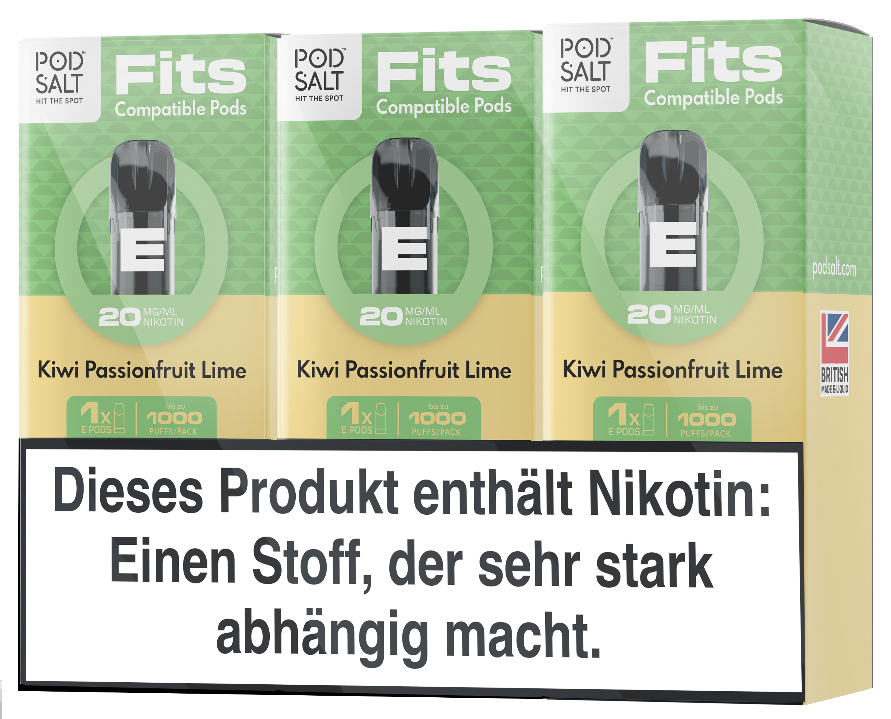 Pod Salt / Fits Pods - Kiwi Passionfruit Lime