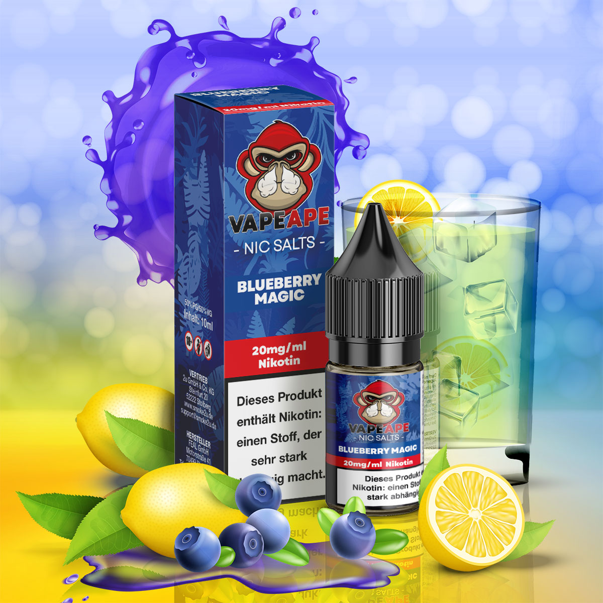 VapeApe Liquid - Blueberry Magic VapeApe Liquid - Blueberry Magic