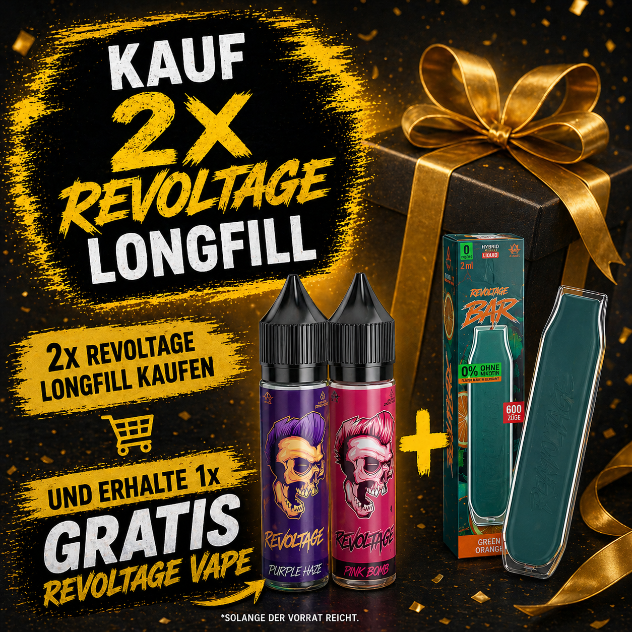 REVOLTAGE LONGFILL AKTION - GRATIS VAPE!