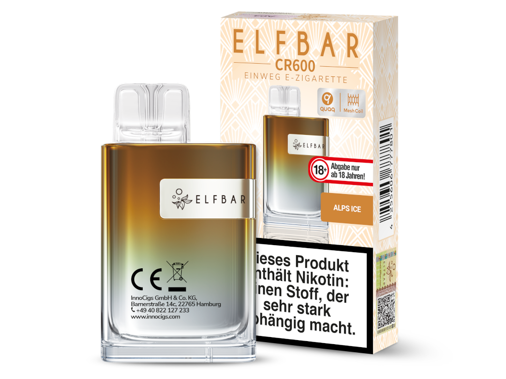 ELF BAR CR600 - Alps Ice ELF BAR CR600 - Alps Ice